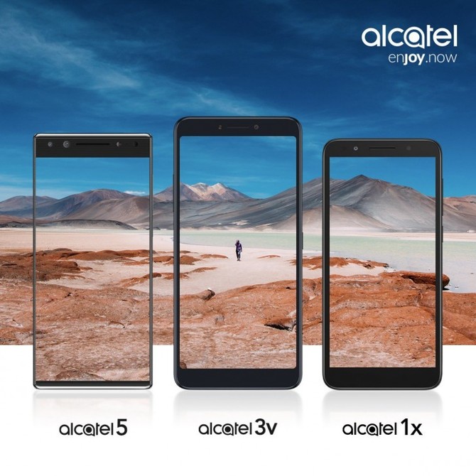 На конференции 24 февраля будут представлены три новых смартфона - Alcatel 1X, Alcate 3V и Alcate 5
